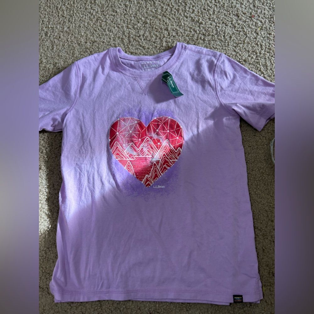 L.L. Bean Heart Tshirt NWT